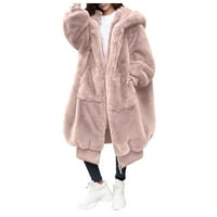 зимни палта за жени зимни високо качество жени мода плюс размер палто дълго яке палто дами топло качулка палто надстройка версия качулки за жени розово