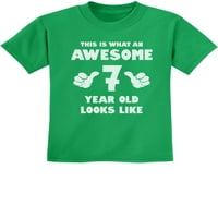 Тениска на TSTARS KIDS 7-ми рожден ден-Забавно „Ето как изглежда страхотна 7-годишна възраст