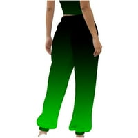 Панталони от Brglopf за жени с теглене с висока талия спортни дрехи джогинг суитчъри ежедневен градиент цветен блок суитчъне с джобове
