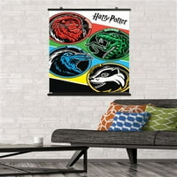 Светът на Wizarding: Хари Потър - Цветни гребни плакати, 22.375 34