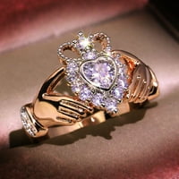 Yubnlvae пръстени сватбени подаръци бижута пръстени мода за жени бижута лента пръстени злато