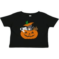 Inktastic Halloween Kitties in Pumpkin Gift Toddler Boy или Thddler Girl тениска