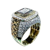 Сватбени пръстени за жени бизнес мъже модни бижута гадже подарък сватбени бижута Размер 6- Пръстени за тийнейджърки момичета