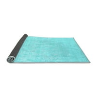 Ahgly Company Indoor Square Solid Slight Blue Modern Area Rugs, 4 'квадрат
