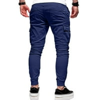 Аайомет мъжки панталони панталони Мъжки джобни ежедневни размери спортни панталони инструменти за мъжки панталони