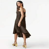 Дамска асиметрична рокля от Сатен на Руфа Ками, размери ХС-ХСЛ
