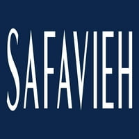 Safavieh Saffron Collection SFN509A Ръчно изработен бохо шик затруднена памучна зона килим, 5, кремав син крем син синьо