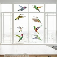 ХГВ набор от колибри прозорци стикер-сблъсък прозорец прилепва птица сигнал декали тапети детска градина стенопис