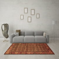 Ahgly Company Indoor Round Персийски кафяви традиционни килими, 8 'кръг