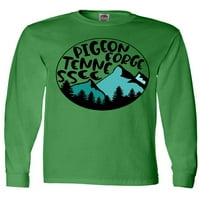 Инктастична Пиджън Фордж, Тенеси - Планини Тениска С Дълъг Ръкав