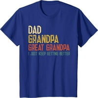Подарък за ден на бащите от баба татко дядо голяма тениска на дядо