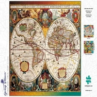 Buffalo Games Going Places Collection World Map, Circa - Пъзел на Jigsaw