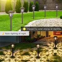 Слънчева захранвана светлина за косене на трева светодиоди водна пулсация градинска лампа ИП водоустойчива външна светлина за двор на двора
