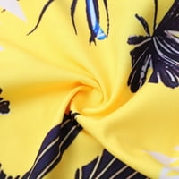 Мъжете модна блуза Топ тропически стил печат Хавай Лято отхвърлете яка риза Мода пролет за къси ръкав Тениски за печат на ревера ТОП БЛУСА ПЛАГ