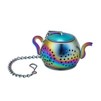 Хранително съхранение от неръждаема стомана творчески чай за чай производител на чай за чай с форма на чай + кафяв