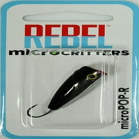 Rebel Micro Pop-R риболов примамва твърда стръв сребро в черно. Оз