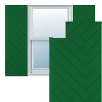 Екена Милуърк 18 в 78 з вярно Фит ПВЦ диагонални ламели модерен стил фиксирани монтажни щори, Виридиан зелен