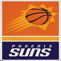 Phoeni Suns - Плакат за стена на лого, 22.375 34