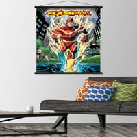 Комикси - Плакатът на стената Flash -Flashpoint с дървена магнитна рамка, 22.375 34
