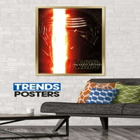 Star Wars: The Force Awakens - Плакат за стена на Kylo Portrait, 22.375 34