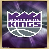 Sacramento Kings - Плакат за стена на лого, 22.375 34