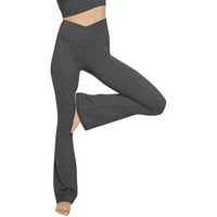 Cuekondy женски солиден цвят модни суитчъни с висока талия с разхлабени йога панталони ежедневни