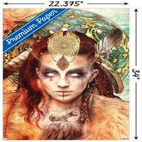 Jena Dellagrottaglia: Космически зодиак - Стенски плакат на Стрелец, 22.375 34