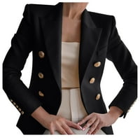 Елегантна бизнес офис работа жени дама дама солиден копче за костюм на якета