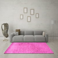 Ahgly Company Indoor Round Персийски розови традиционни килими, 3 'кръг