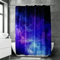 Galaxy Space Star Print Bathtub завеса за душ завеса с куки за баня водоустойчива баня завеса за душ, 5, 150x