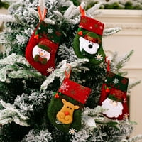 Фантазия коледни чорапи кукли чорап Санта бонбони подаръчни чанти коледни дърво висящи декор