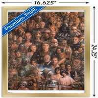 Междузвездни войни: Сага - Плакат за стена за колаж на характера, 14.725 22.375