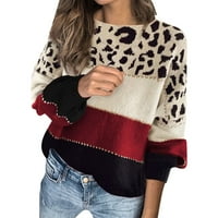 Kali_store жени пуловер дамски костенурка Batwing ръкав плетен пуловер пуловер върхове Небрежни големи туника пуловери червено, xxl