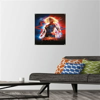 Cinematic Universe Marvel - Капитан Марвел - Плакат за стена на един лист с бутални щифтове, 14.725 22.375