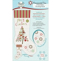 Коледен панел за чорапи за бродерия-орнаментално дърво, PK 2, издания на плат
