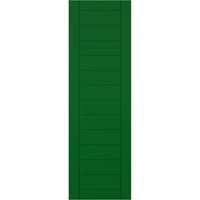 Екена Милуърк 12 в 75 з вярно Фит ПВЦ хоризонтални ламели рамкирани модерен стил фиксирани монтажни щори, Виридиан зелен