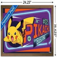 Pokémon - Neon Pikachu Sall Poster, 14.725 22.375