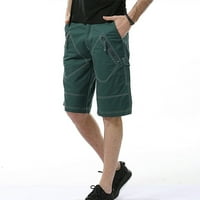 Elneeya лято нови големи шорти за работно облекло мъжки разхлабени ежедневни много джобни панталони панталони син xxxxl