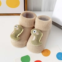 Eczipvz бебешки обувки есен и зима удобни бебешки обувки за малко дете сладък карикатурен динозавър деца памук топла дишаща момчета с размер обувки