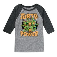 Teenage Mutant Ninja Turtles - Графична тениска на костенурката и младежката тениска Raglan
