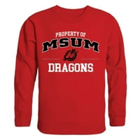 Минесота държавен университет Moorhead Dragons Property Crewneck пуловер пуловер пуловер червен xx-голям