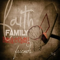 Вяра, семейство, баскетболен плакат от Марла Рей