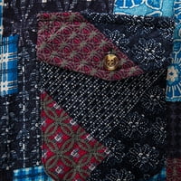 Мъжки памук и Лен жилетка спокойна годни ретро тропически печат без ръкав Бутон надолу яка Потници с джоб удобни мода риза чай син ШЛ