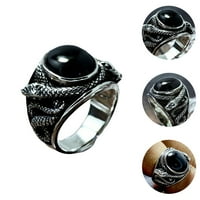 Черно творчески змийски пръстен животно изискан пръстен пръстен Моден бижута с пръсти
