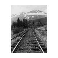 Търговски марки изобразително изкуство 'железопътни релси Аляска' платно изкуство от Монте Нейглер