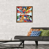 Комикс телевизия-ДиСи супергерой момичета - плакат за стена колаж, 14.725 22.375