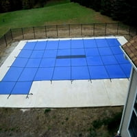 Предпазен капак за басейн 18 ' 36 ' правоъгълен басейн, Лява стъпка, централен дренажен панел, 20-годишна гаранция