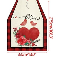 imestou разработва разрешение под покривка за декорация на флаг на таблица на Деня на Свети Валентин Любов LOVE GNOME PATTER LANTER TABLE CLASH *