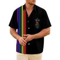 Гей дъга графични плажни ризи модерен дизайн хавайски ризи Хавайска плажна риза за подарък за рожден ден
