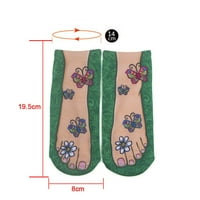 Коледни чорапи за жени двойки унизионни 3D печат чорапи Смешни чорапи Модна лодка чорапи Подарък чорапи